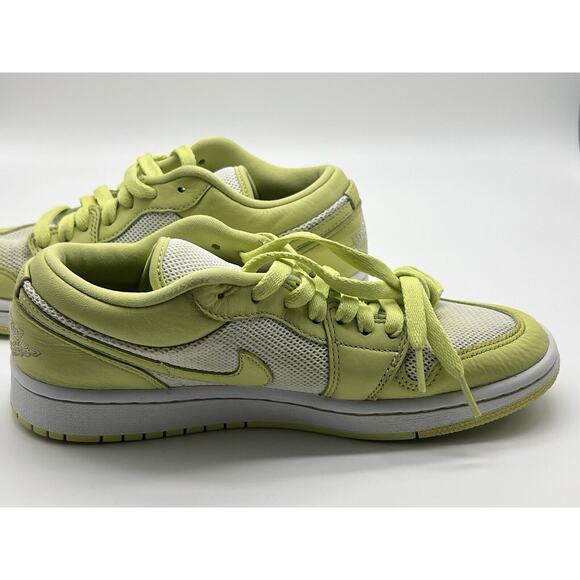 Air Jordan 1 Low Limelight Women’s Size 8 Dh9619-103 Line Green & White EUR39 - Picture 10 of 16